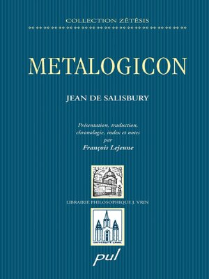 cover image of Metalogicon